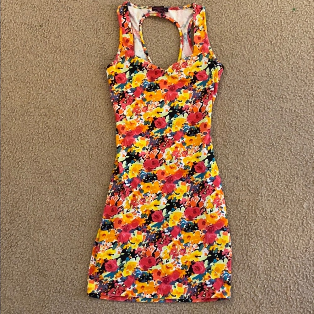 Floral bodycon dress